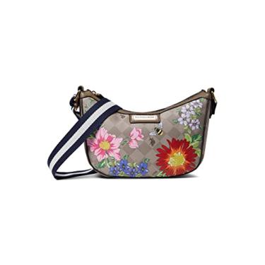 Imagem de U.S. POLO ASSN. Floral Diamond Crossbody Taupe One Size