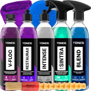 Imagem de Kit Restaurador Plástico Restaurax Intense Sintra Fast Cera Blend V-Floc Vonixx