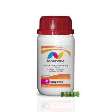 Imagem de Combo 5 Refil de Toner + 5 Chips TankFull Para Samsung Magenta CLT-M40