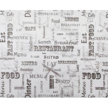 Imagem de Papel parafinado 30x38 pct com 500 folhas estampa preta - Mamedes