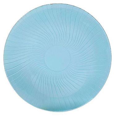 Imagem de Prato Raso Cosmos Plus Azul 100% Vidro 25 Cm PPCA 514 Durax