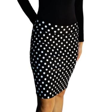 Imagem de Saia Feminina Lápis Cós Estampas Sortidas Suplex Pp ao Plus Size - Ser