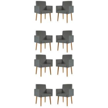 Imagem de Kit 08 Cadeiras Poltrona Recepção - Balaqui Decor - B BALAQUI DECOR, C