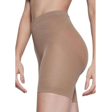 Imagem de Cinta Short Loba Lupo Feminina Up Line Modeladora Pó de Arroz, Po de a