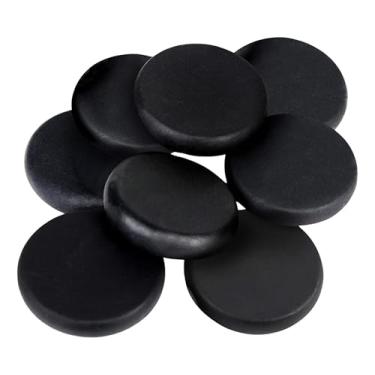 Imagem de Kit 8 Pedras Grandes Quentes de Basalto Vulcânicas para Massagem - Terapia Relaxante e Revitalizante