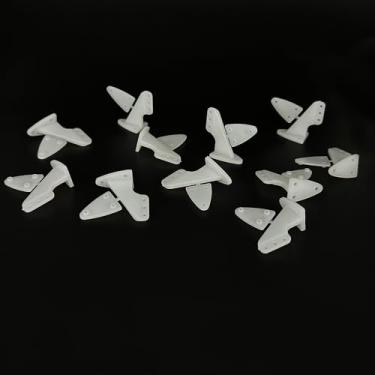 Imagem de 10PCS RC Airplane Plastic Lock On Control Horns Micro Control Horn for RC Plane Aircraft Helicopter DIY Model Plane Parts (20x28.5mm White)