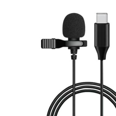 Imagem de Microfone Lapela Tipo-c Android Universal Omnidirecional 2 Metros