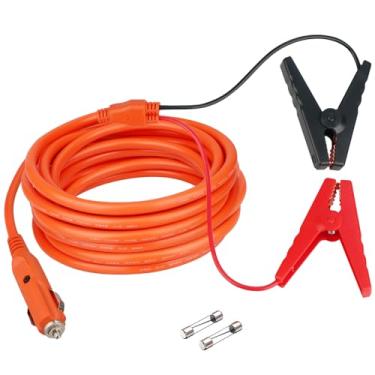 Imagem de Cabo de carregamento de bateria de carro de 12 V, plugue de isqueiro para braçadeiras jacaré para carregamento de bateria de chumbo-ácido, compatível com geradores solares Jackery (exceto Explorer 160