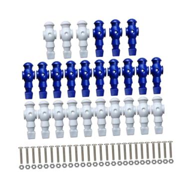 Imagem de YIJU 26x Table Soccer Men Players Componentes de acessórios de mesa de futebol, fáceis de instalar, jogadores de substituição de pebolim, Branco Azul