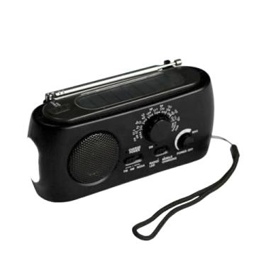 Imagem de Rádio Solar - Rádio AM/FM para Exterior,Receptor AM/FM para Acampamento com Lanterna para Trilhas, Viagens e Emergências