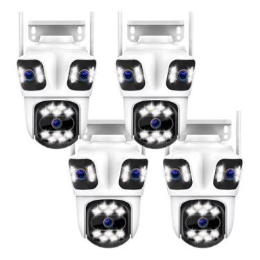 Imagem de Kit 4 Câmera De Vigilância Ip Wifi 9mp Três Telas Lançamento - Heyli, 