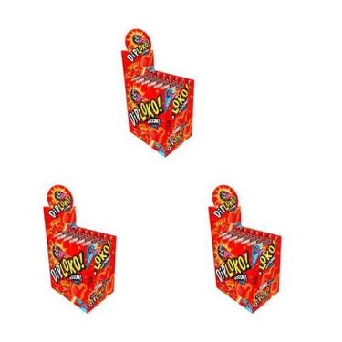 Imagem de Pirulito Fogo Pimenta Kit 3 Displays com 15 Un em Cada  - Danilla food