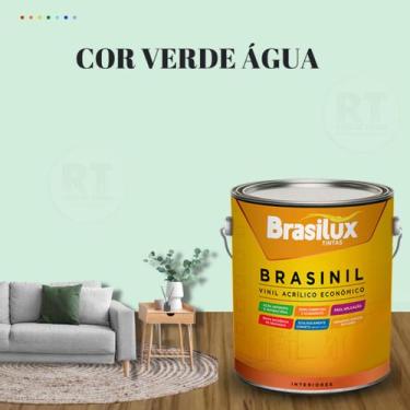 Imagem de Tinta Parede Verde Acinzentado Acrílica Brasinil 3,2l - BRASILUX, VERD