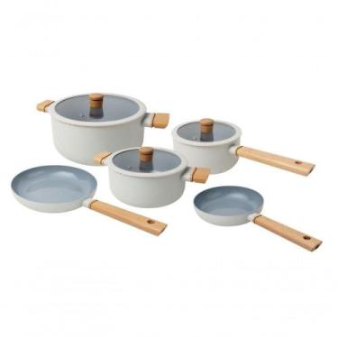 Imagem de Conjunto De Panelas Mistral 5 Peças Em Cerâmica De Indução Spicy Branc