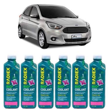 Imagem de Kit aditivo radiador bio coolant pronto para uso rosa - ford ka sedan 