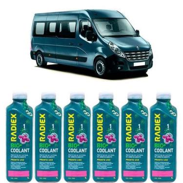 Imagem de Kit aditivo radiador bio coolant pronto para uso rosa - renault master