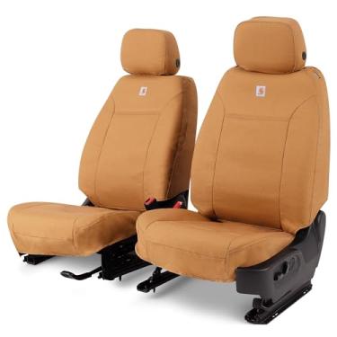 Imagem de Covercraft Carhartt SeatSaver Capas de assento personalizadas | Serve para Honda CR-V 2023-2025 (inclui híbrido) e Honda HR-V 2024-2025 | Bancos concha de 1ª fileira, marrom trançado de pato