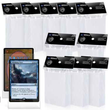 Imagem de Capas de cartas Mlikero Matte Clear 1000 unidades para MTG
