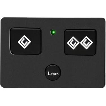 Imagem de Transmissor remoto AXS1 compatível com controle fantasma, transmissor de 3 botões para abridores automáticos de portão, operador de porta comercial, controle remoto de portão