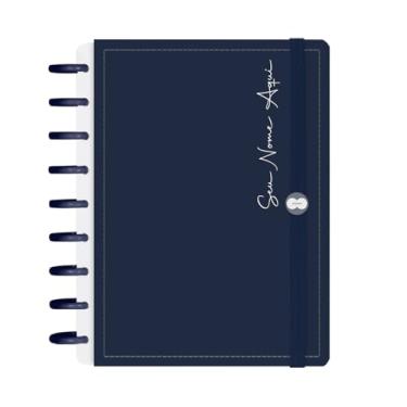 Imagem de Caderno De Disco Iscool Inteligente 140 Folhas Personalizado Solid Colors Azul Marinho M+