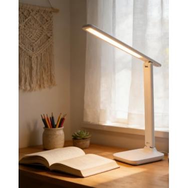 Imagem de Lâmpada de mesa dobrável LED plug-in lâmpada de cabeceira luz noturna luz ajustável de 3 níveis LCC2447-01