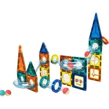 Imagem de Brinquedo para Montar Blocos Magnéticos 42 Peças - PP IMPORT