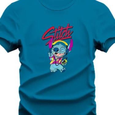 Imagem de Camiseta Infantil personalizada do stitch - Hard Seven, Azul, Turquesa