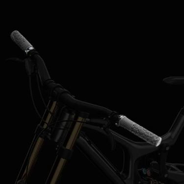 Imagem de Vroomoto Punhos de guidão de bicicleta, trava única, antiderrapante, cabe no cabo de 22,2 mm para bicicletas dobráveis Mountain Commuter