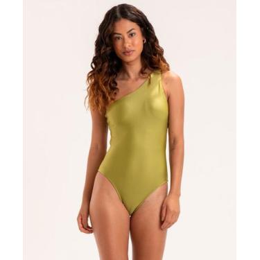 Imagem de Maiô Um Ombro Só Liso - APNEIA, Pistache, G