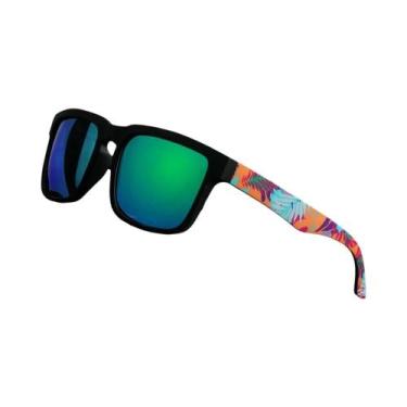 Imagem de Óculos De Sol Unissex Polarizados UV400 Quadrados Retrô Vintage Com De