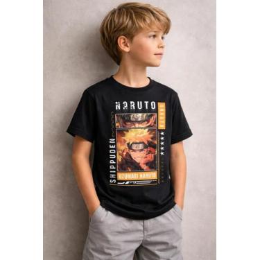 Imagem de Camiseta Infantil Naruto 100% Algodão Nova 4 - Mil Camisetas, Preto, 1