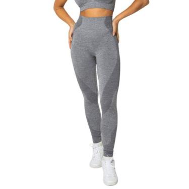 Imagem de Calça Legging Esportiva Levanta Bumbum Trifil, G, Cinza mescla