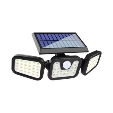Imagem de Holofote Solar Externo Com 234 LEDs, Detector De Movimento, Controle R