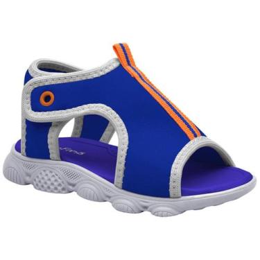 Imagem de Sandália Infantil Ortofino Masculino Fechada Azul Royal, 27