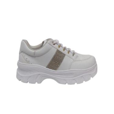 Imagem de Tenis ramarim casual ref:2286203 feminino, Branco, Prata, 37