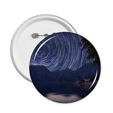 Imagem de Alfinetes de Céu Noturno Escuro Luzes Ano Luz Emblema Acessório Decoração 5 peças