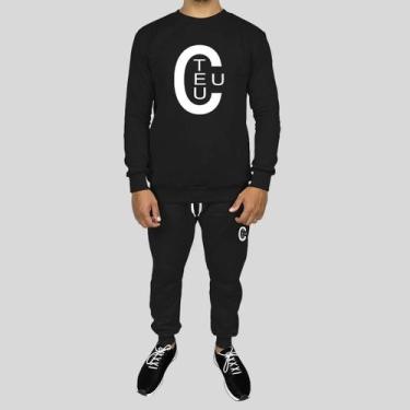 Imagem de Conjunto Calça e Blusa Moletom Careca Sem Capuz Algodão TC - MP Moda M