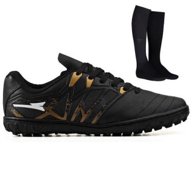 Imagem de Chuteira de Futebol Society Masculina Para Grama Sintetica Bico Reforç