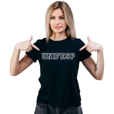 Imagem de Camiseta Faculdade Unifesp Uni Federal São Paulo Sp Feminina - Loja Cl