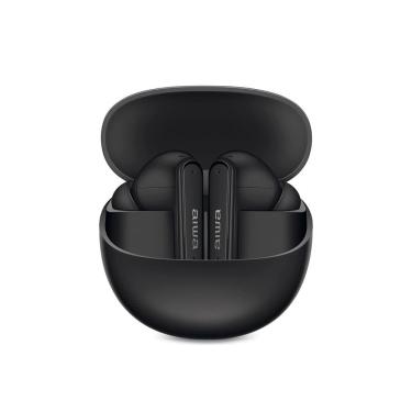 Imagem de Fone de Ouvido AIWA AWS-EB-04-B Bluetooth Eardbud IPX4 ANC 26 Horas de Bateria - Preto