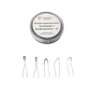 Imagem de Kit de Pontas K-TS1 para Tonalização e Sombreamento para Pirografia Av