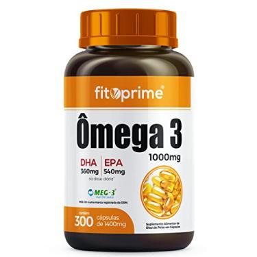 Imagem de Ômega 3 Com Selo MEG-3 Óleo De Peixe 1000mg Com 300 Cápsulas Rico em EPA DHA