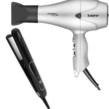 Imagem de KIT TAIFF -  SECADOR FOX ION S PRATA 2100W 127V + PRANCHA STYLE PRATA 