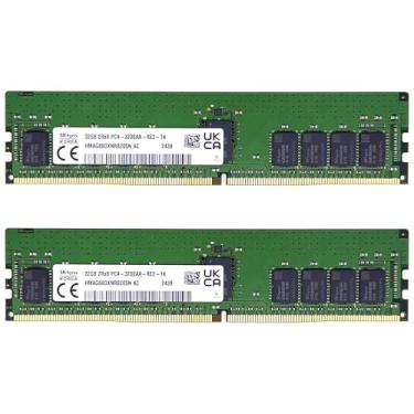Imagem de Timetec Hynix Kit original de 64 GB (2 x 32 GB) DDR4 3200 MHz PC4-25600 registrado ECC 1,2 V CL22 288 pinos RDIMM módulo de memória RAM (64 GB KIT (2 x 32 GB))