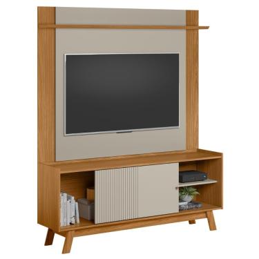 Imagem de Painel Tv 55 Pol Lana E Rack 160cm Arum Nature/off Flex L06 - Mpozenato