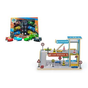 Imagem de Kit 11 Carrinhos Miniatura Relâmpago McQueen e Carros de Corrida Com P