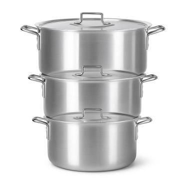 Imagem de Jogo De Panela Feijoada Caldo De Alumínio 3 Peças