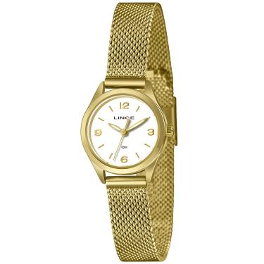Imagem de Relógio Lince Feminino Ref: Lrgh271l25 B2kx Casual Mesh Dourado