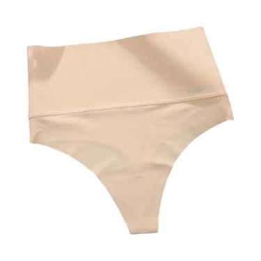 Imagem de Calcinha Modeladora plus Size Sem Costura De Cintura Alta Preta Para M