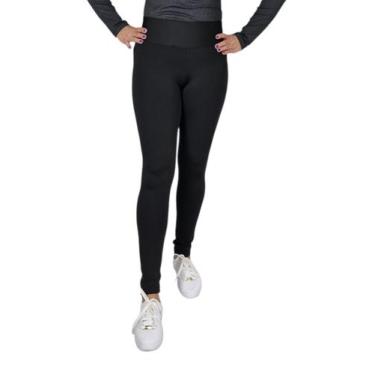 Imagem de Calça Suplex Lisa Cor:PretoTamanho:G - Flor de Paula, Preto, G